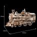 ROBOTIME Mechanical Gears 3D Puzzle Movement Assembled Wooden Locomotive