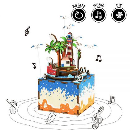 ROBOTIME DIY Music Box-Vocational Island