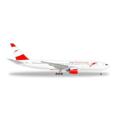 Herpa AUSTRIAN AIRLINES BOEING 777-200 "SERVUS HONG KONG" - OE-LPD