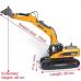 Huina RC Excavator Big FULL Metal 1/14 23Ch ( 1580 ) CAT 580