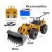 Huina Loader Big Bulldozer Alloy 1/14 22CH RC Metal Alat Berat